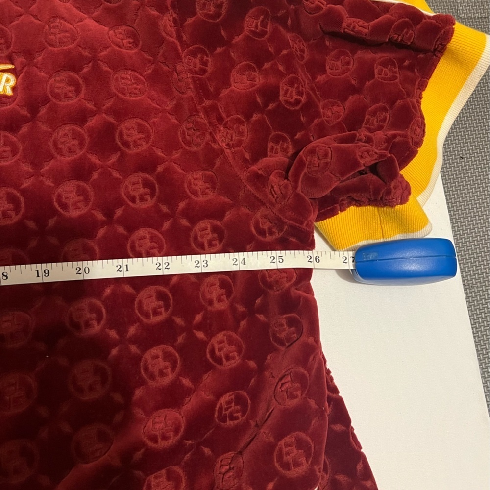 Men’s Nike Maroon and Yellow Zip-Up Shirt - Picture 4 of 7